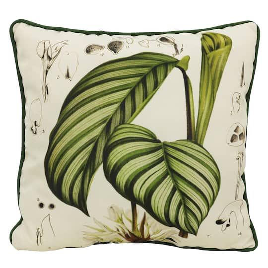 Zebra Plant Leaves Throw Pillow by Ashland&#xAE;